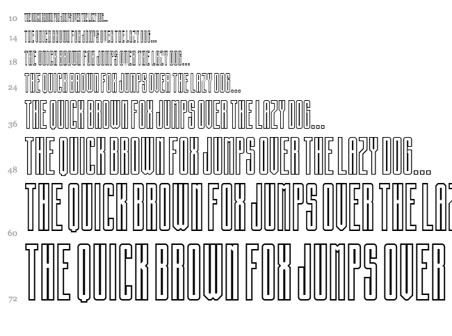 Building State Empire font waterfall